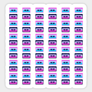 Retro Tapes Pattern Sticker